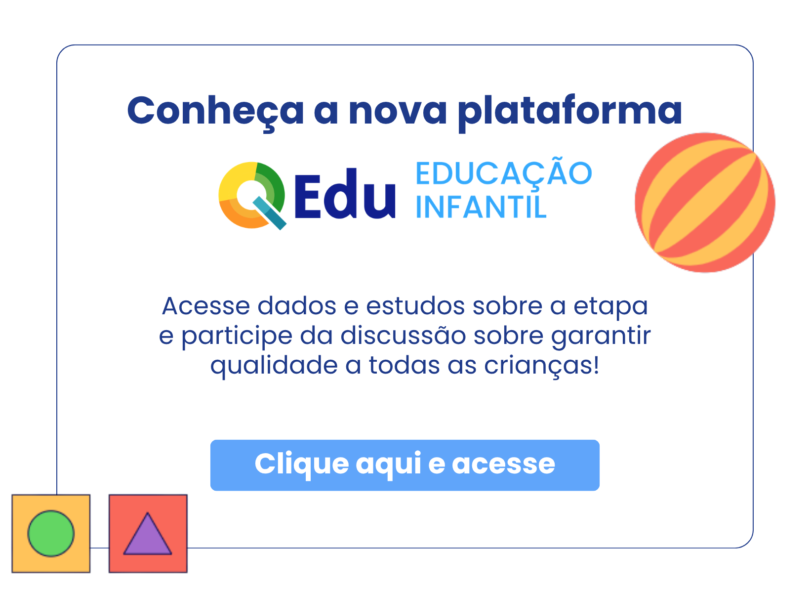 Popup Educação Infantil